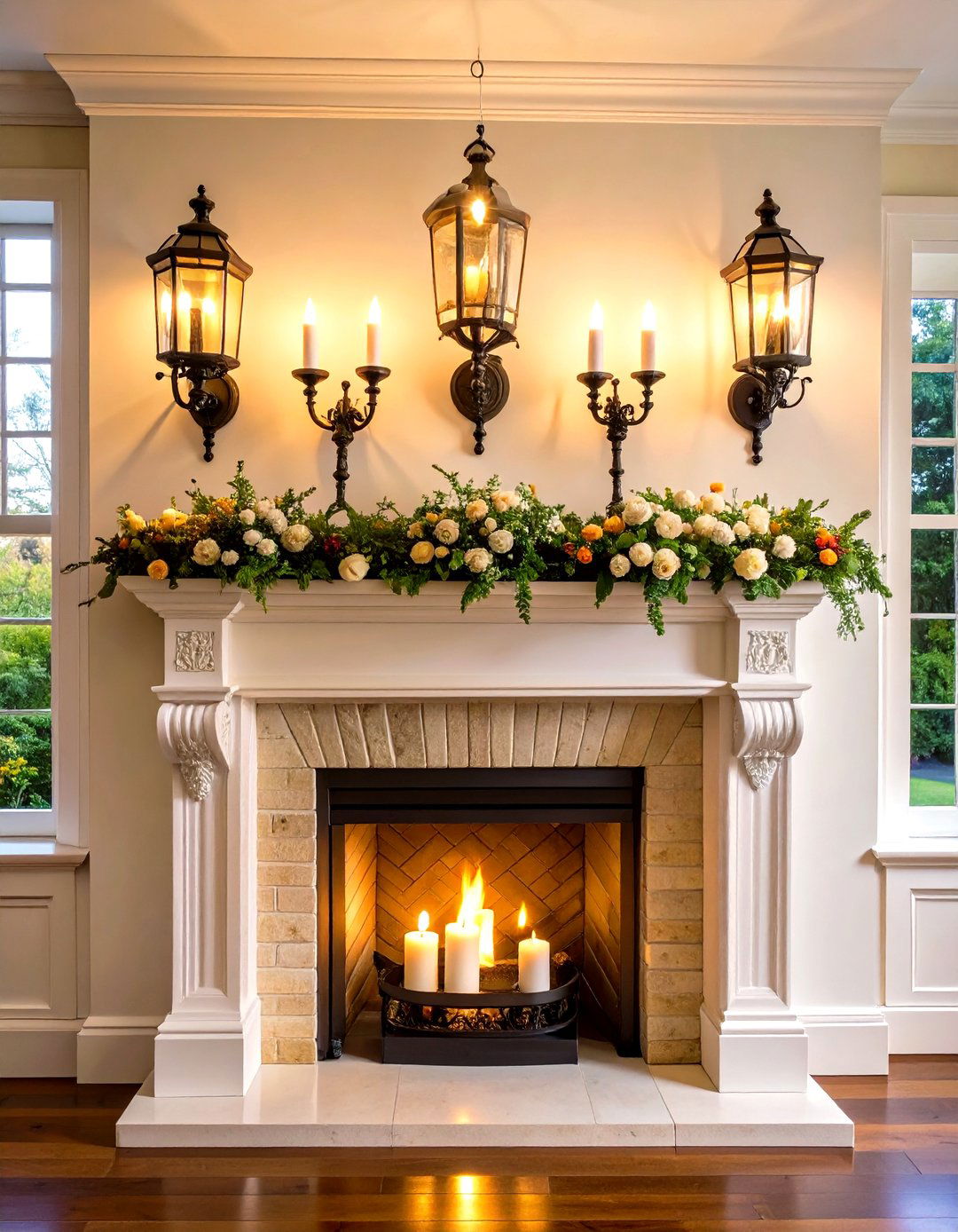 Candle Wall Sconce Installations - 24 Decorating With Candles