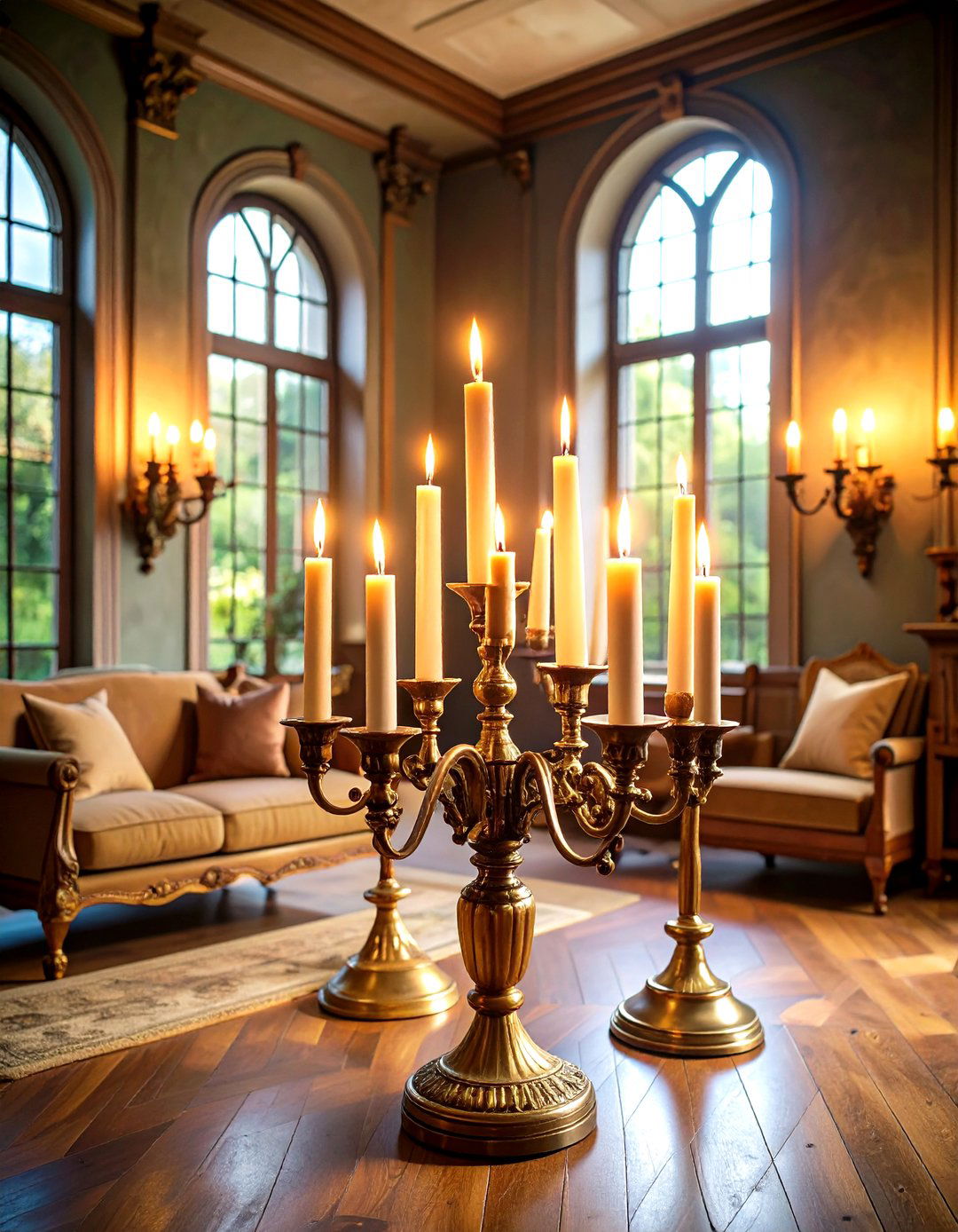 Candlelit Ambiance Living Rooms - 24 Medieval Home Decor Ideas