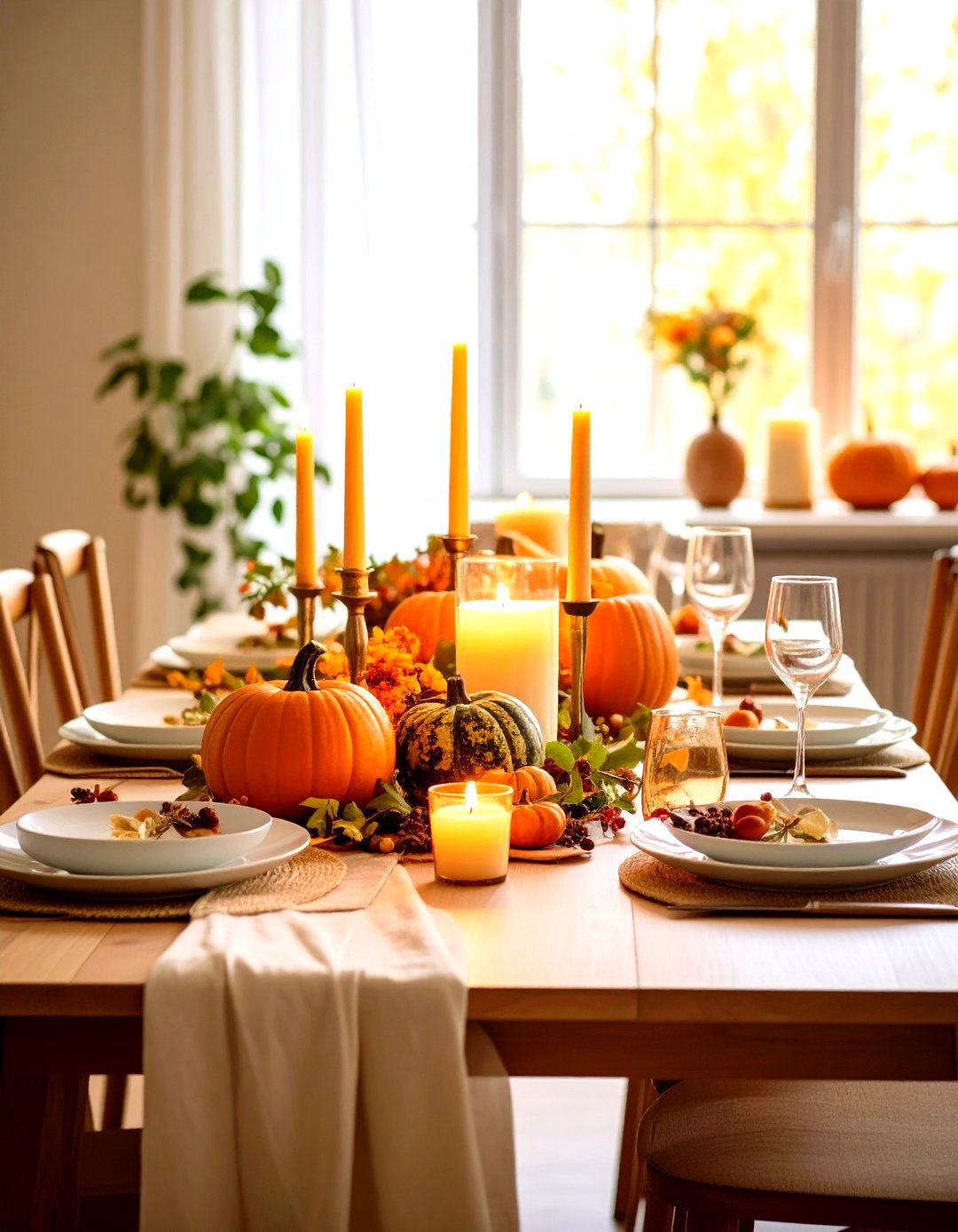 Candlelit Harvest Atmosphere - 24 Thanksgiving Decoration Ideas
