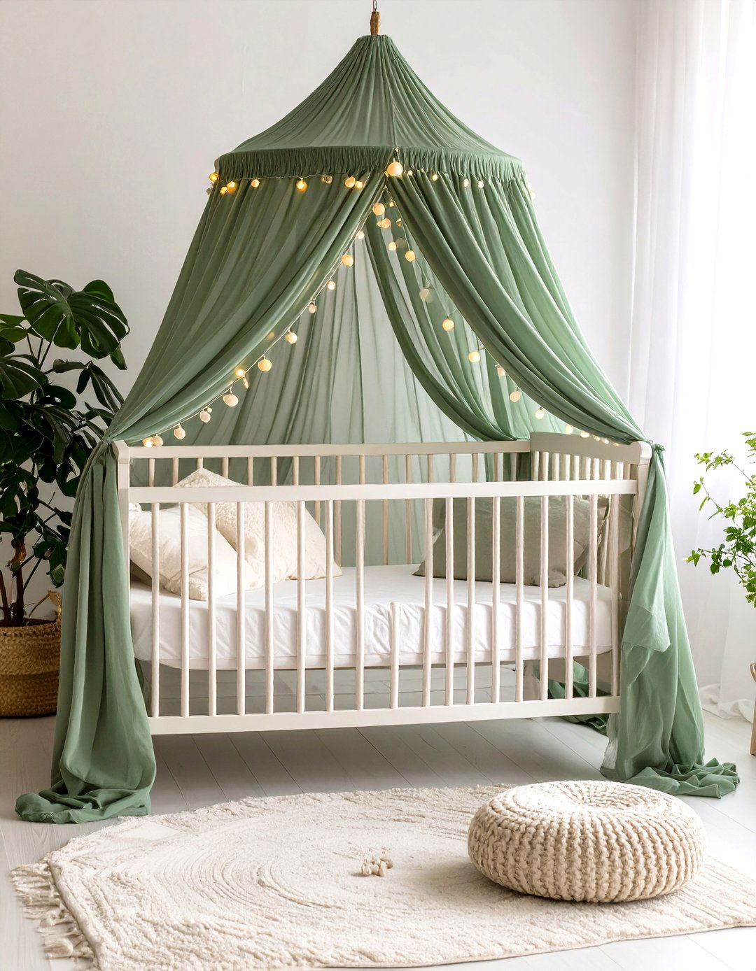 Canopy Dream Space - 24 Sage Green Nursery Ideas