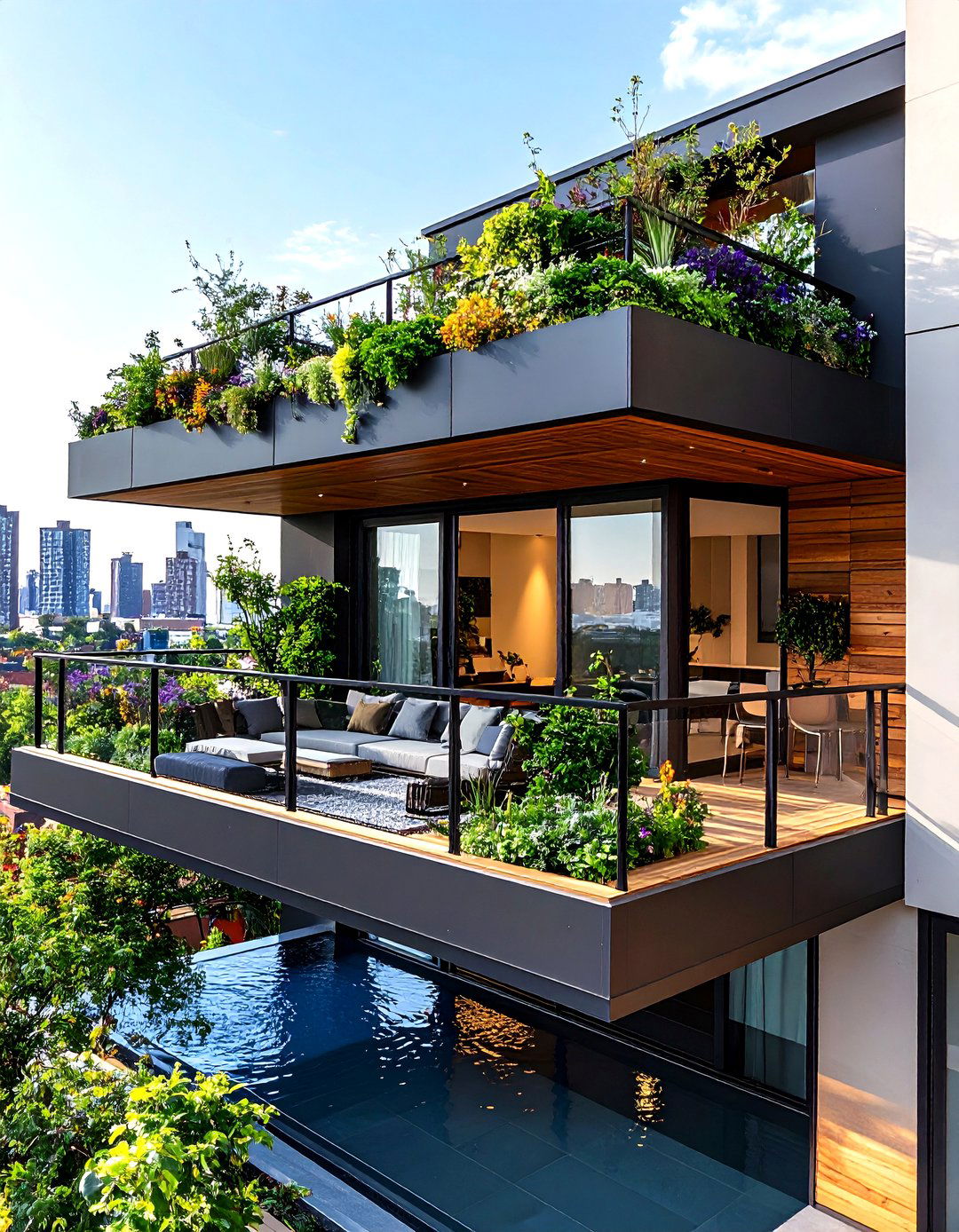 Cantilever Balcony with Acoustic Design Elements - 24 Cantilever Balcony Ideas