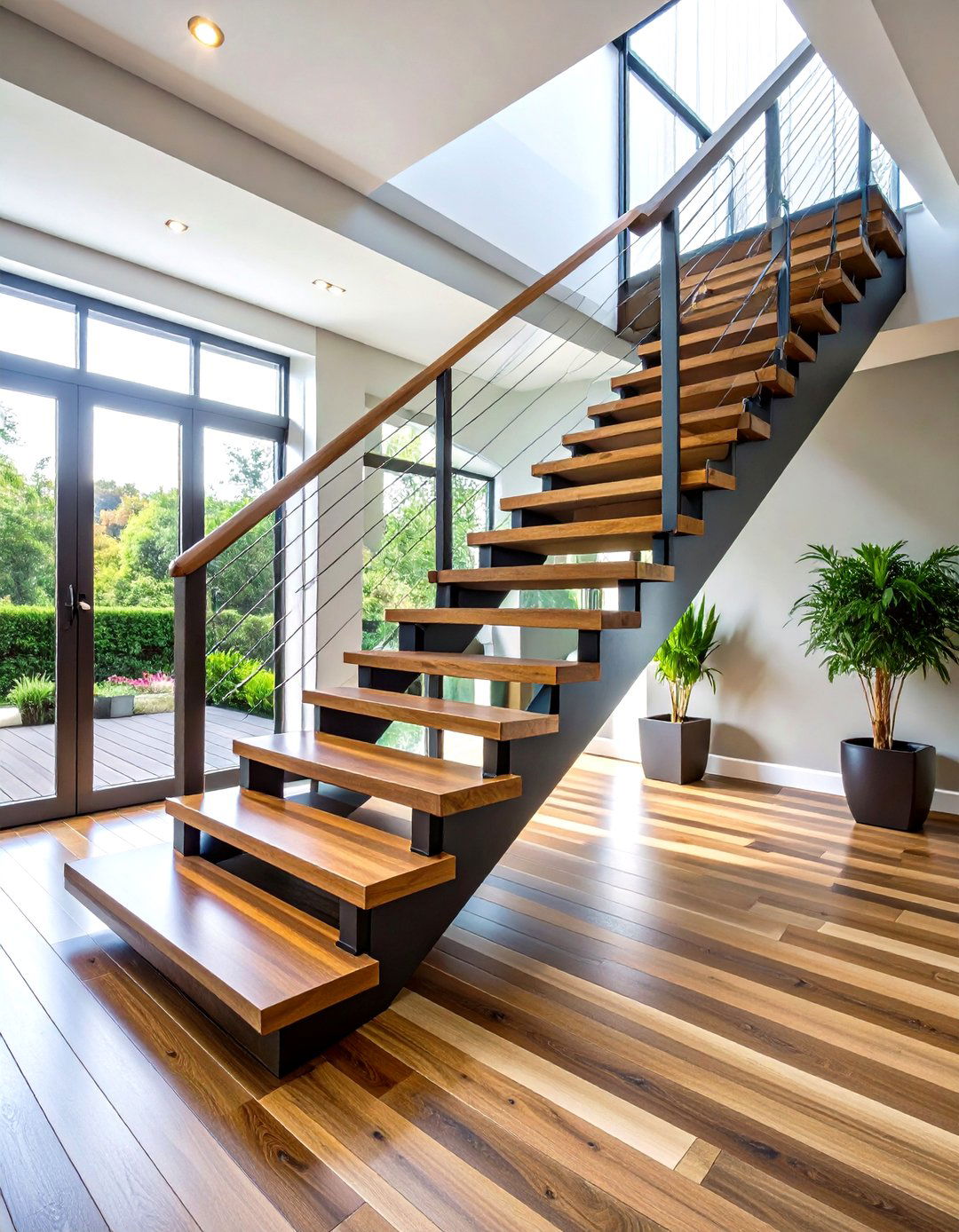 Cantilever Wood and Steel Design - 24 Modern Staircases
