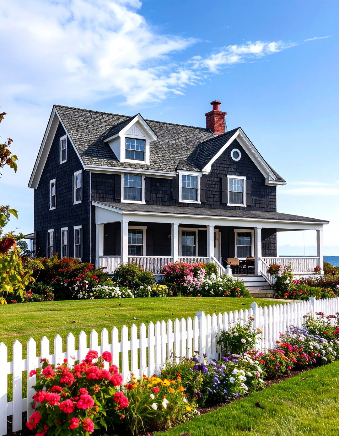 Cape Cod Black Brick Coastal Charm - 24 Black Brick House Exteriors