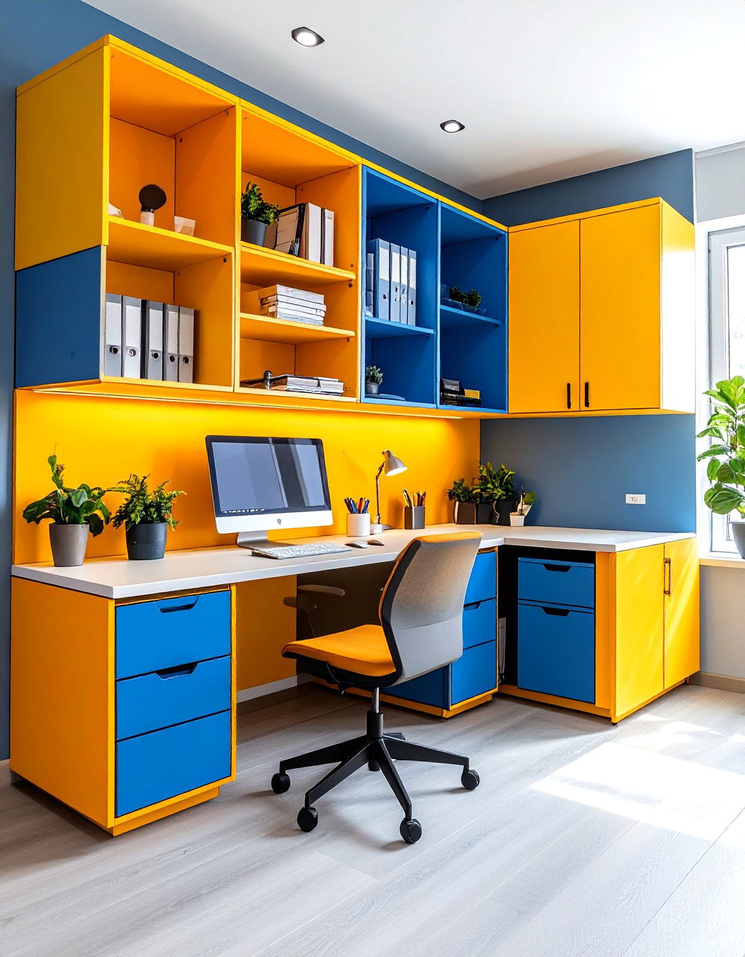 Capsule Home Office with Modular Components - 24 Small Home Office Ideas