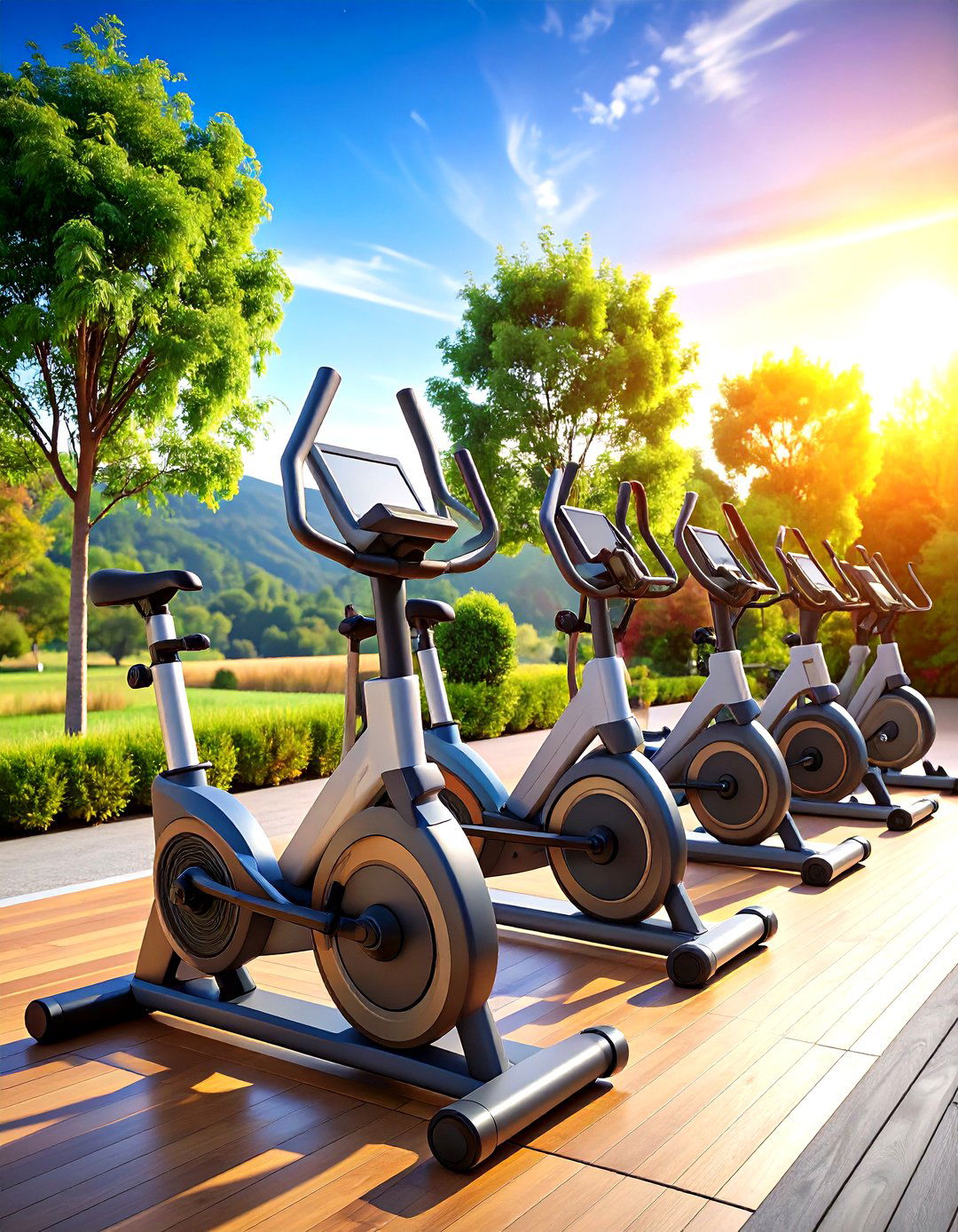 Cardio Equipment Circuit - 24 Outdoor Gym Ideas
