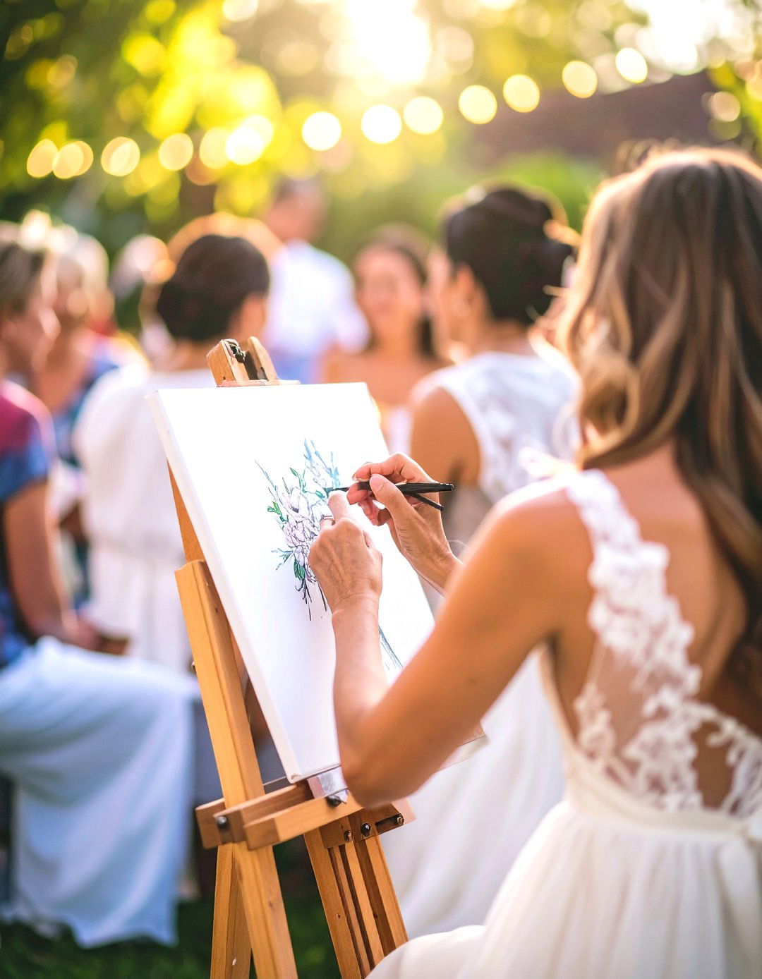 Caricature Artist Station - 24 Wedding Entertainment Ideas