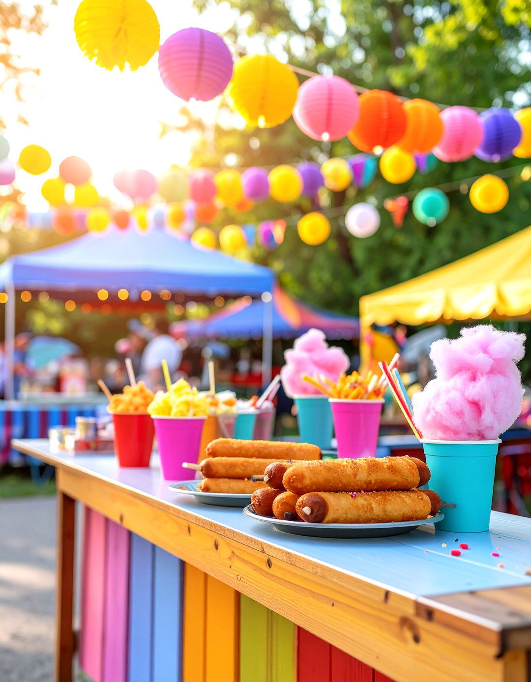 Carnival Street Food Station - 24 Wedding Buffet Ideas