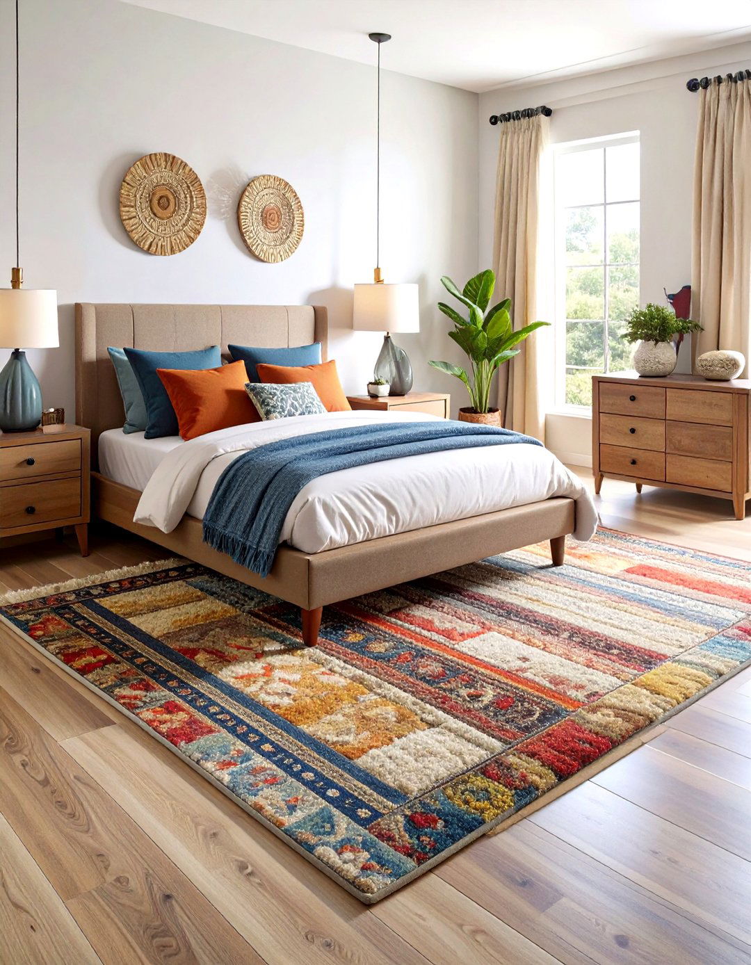 Carpet Tile Area Rugs - 24 Bedroom Flooring Ideas