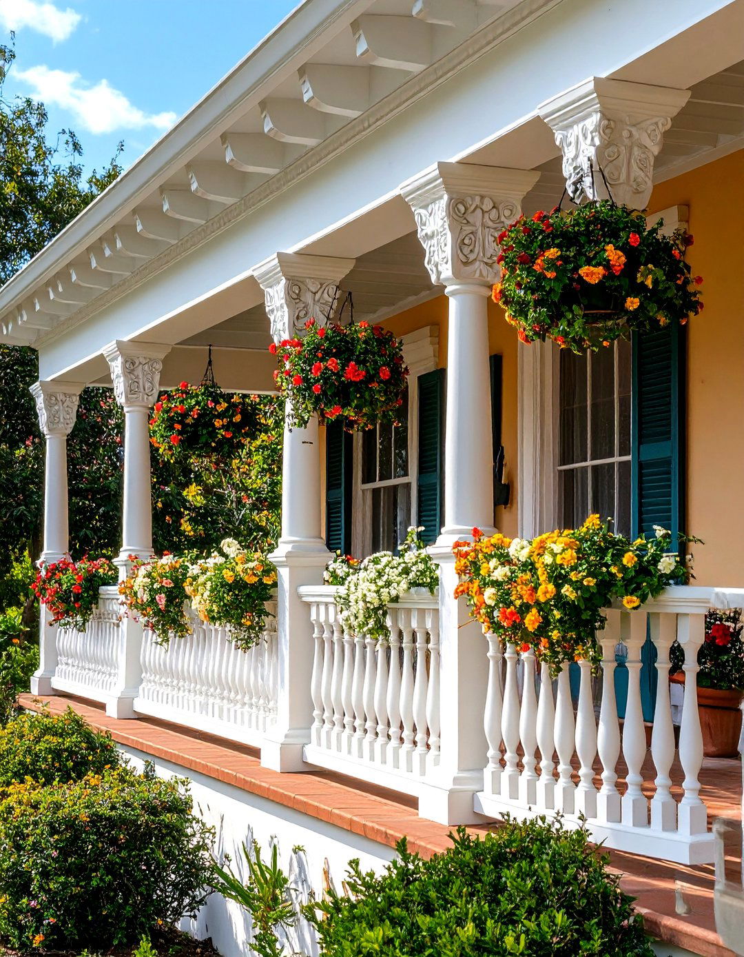 Carved Stone Architectural Details - 24 spanish style front porch ideas