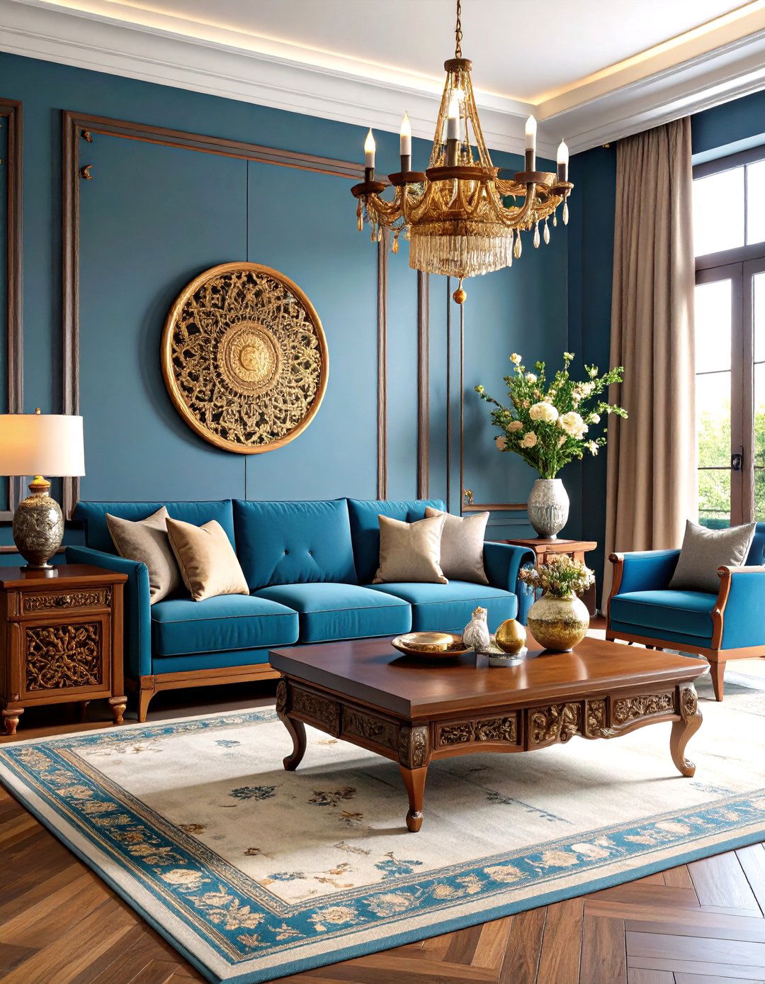 Carved Wood Furniture Living Room - 24 Southwestern Living Room Ideas