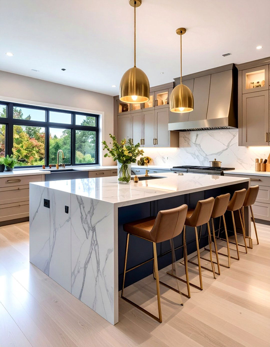 Cashmere Kitchen Island Centerpiece Design - 24 Cashmere Kitchen Ideas