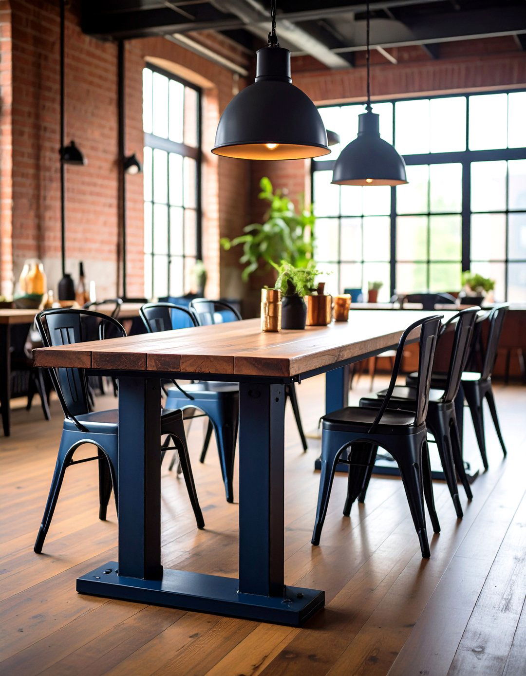 Cast Iron Dining Table Pedestals - 24 Industrial Dining Room Ideas