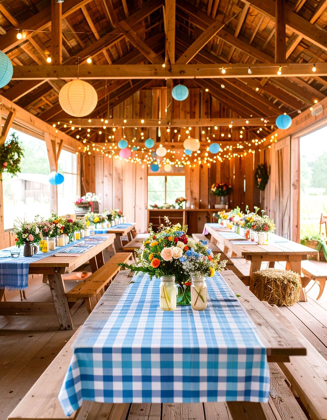 Casual Barn Wedding with Picnic Style - 24 Barn Wedding Ideas