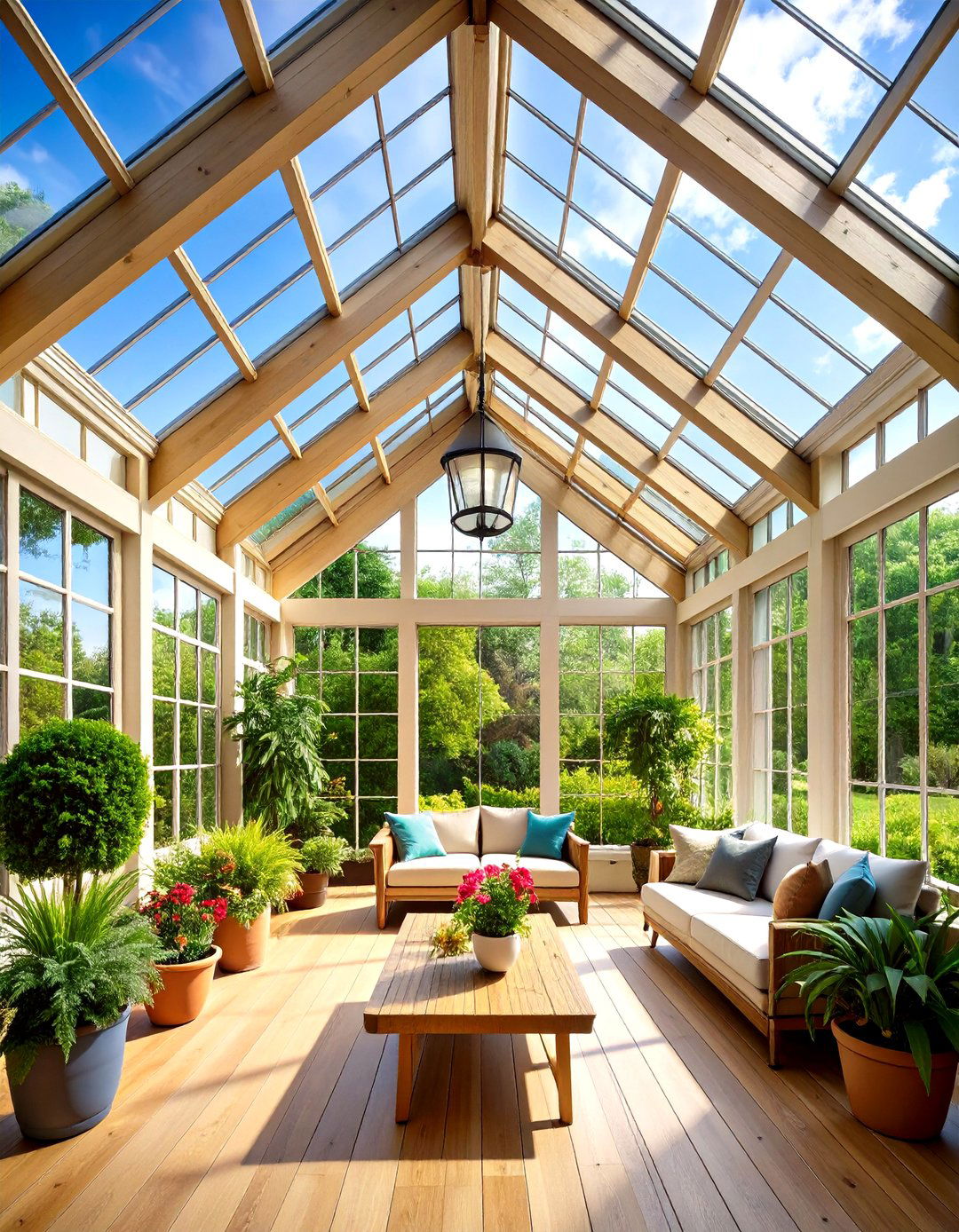 Cathedral Style Sunroom Ceilings - 24 Sunroom Ceiling Ideas