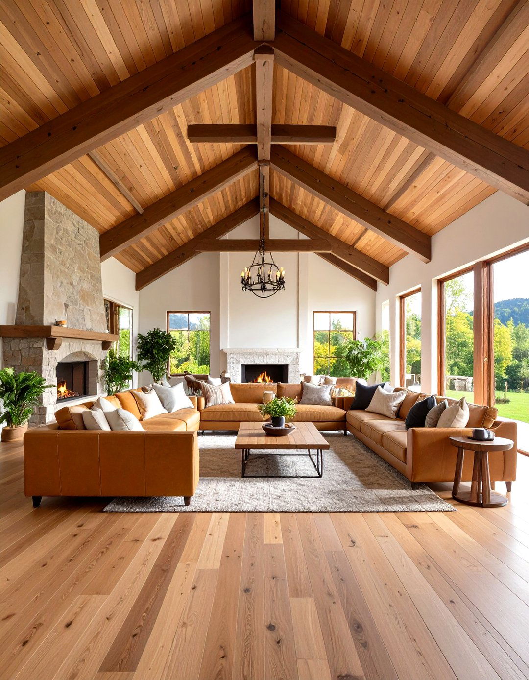 Cathedral Vaulted Ceiling Living Room Design - 24 Vaulted Ceiling Ideas