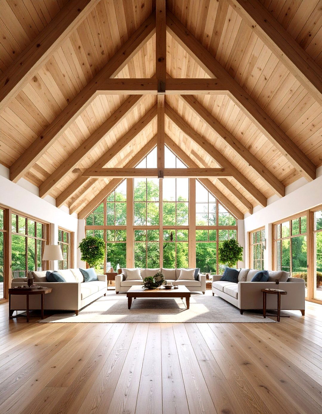 Cathedral Wood Ceiling Structures - 24 Wood Ceiling Ideas
