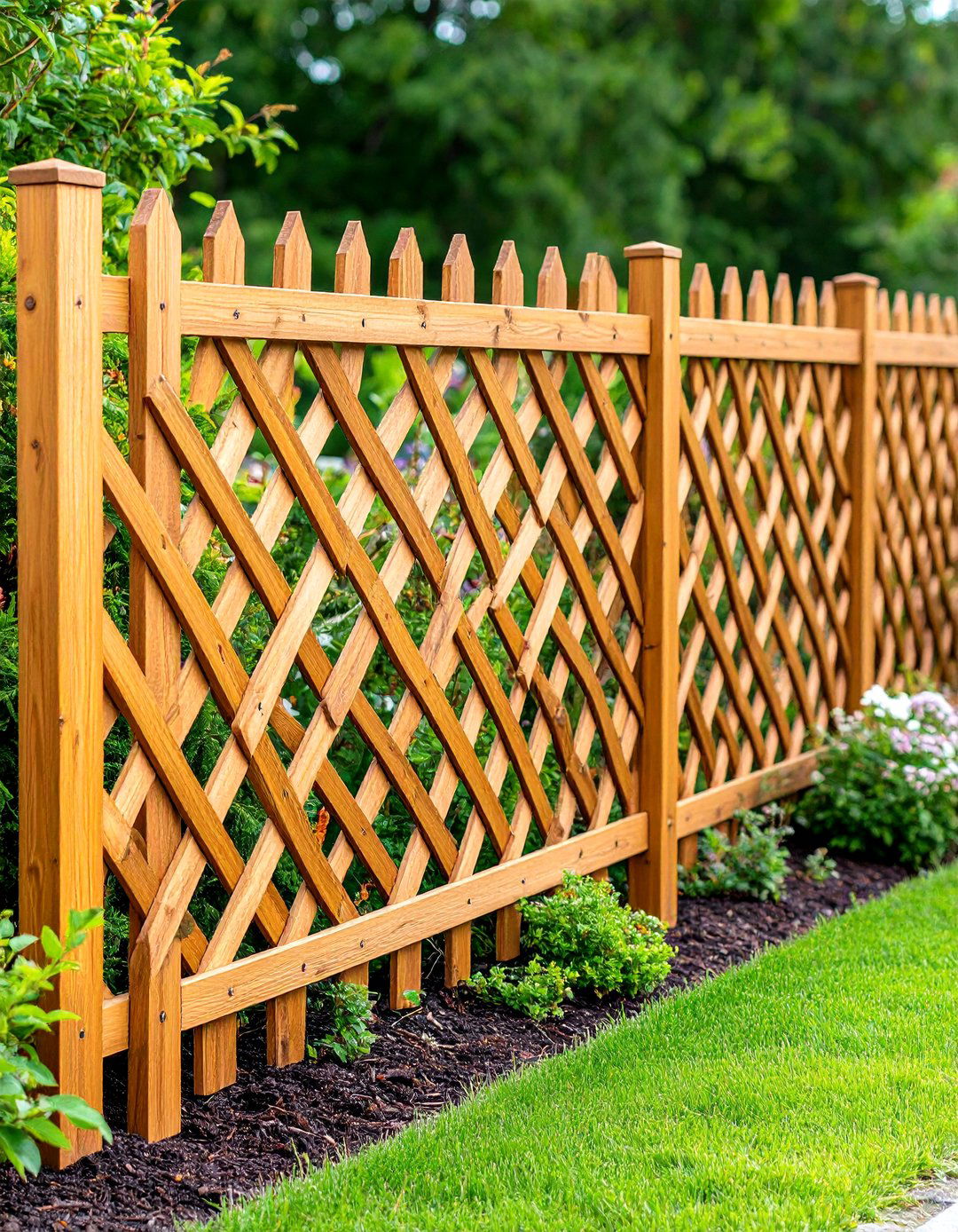 Cedar Basket Weave Decorative Fence - 24 Cedar Fence Ideas