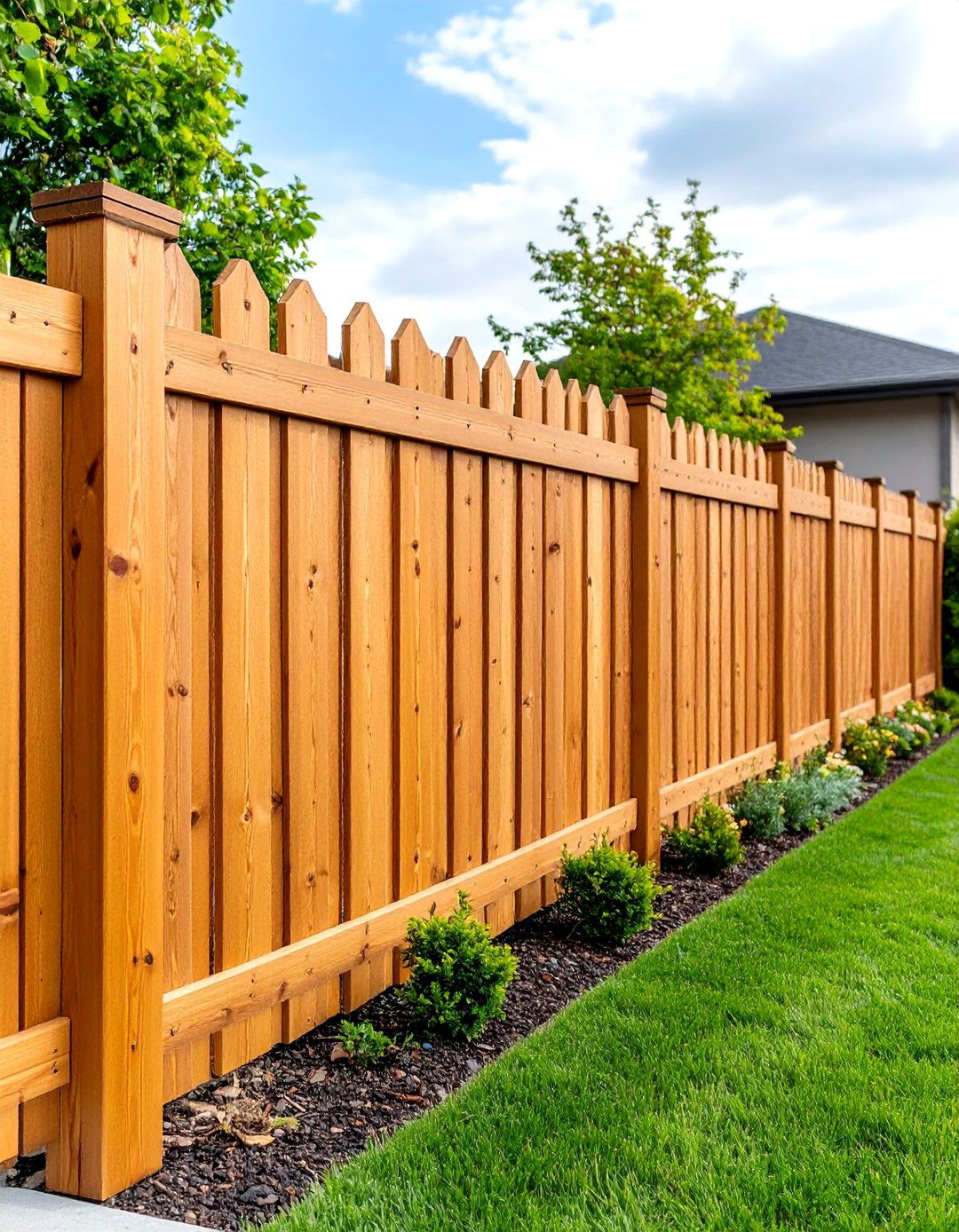 Cedar Board on Board Privacy Fence