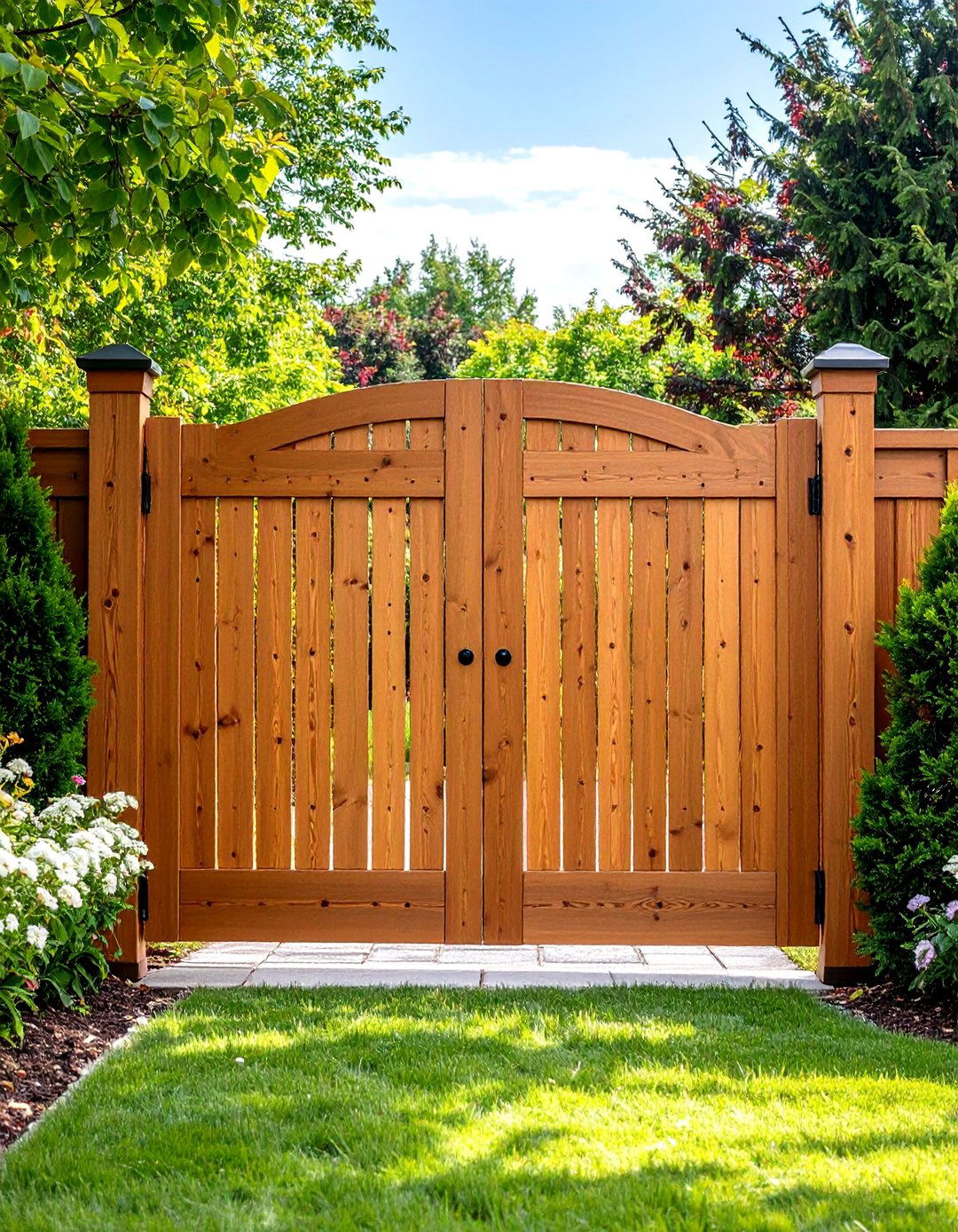 Cedar Garden Fence Gate - 24 Fence Gate Ideas