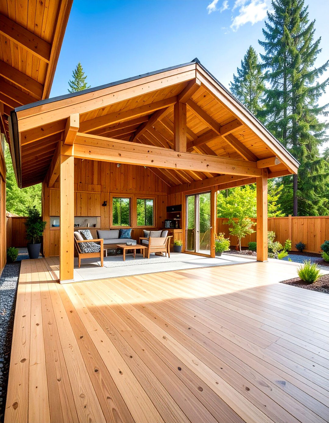 Cedar Pavilion Laundry House - 24 Outdoor Laundry Area Design Ideas