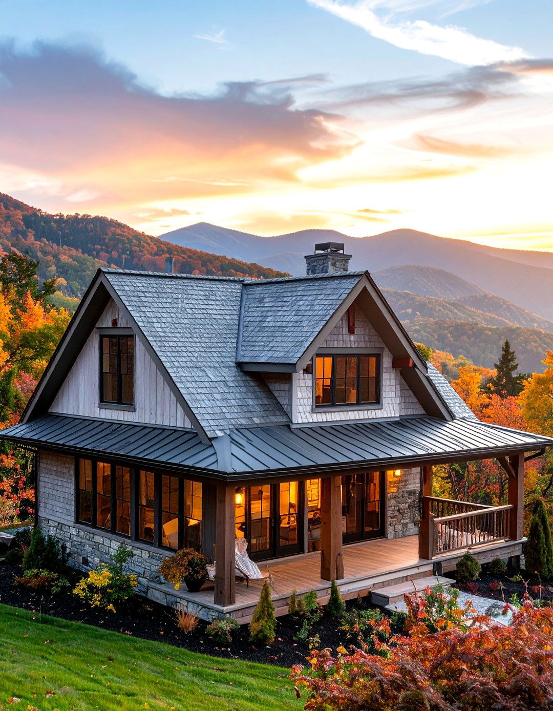 Cedar Shake Shed Roof Style - 24 Shed Roof Porch Design Ideas