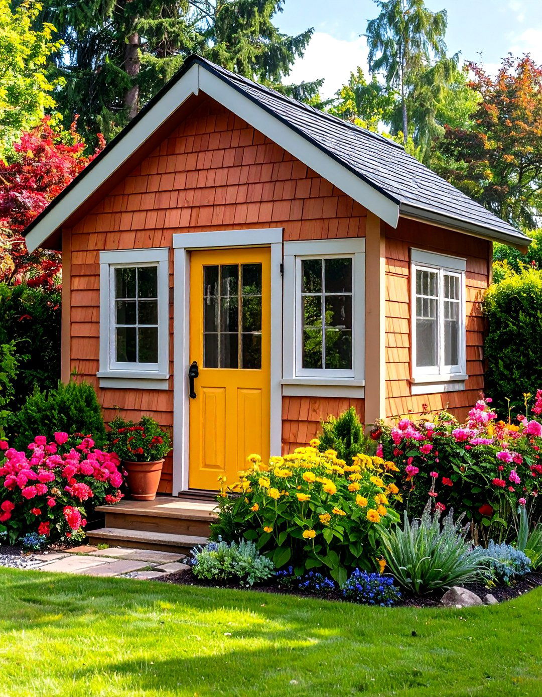 Cedar Shingle Cottage Style Storage - 24 wood shed ideas
