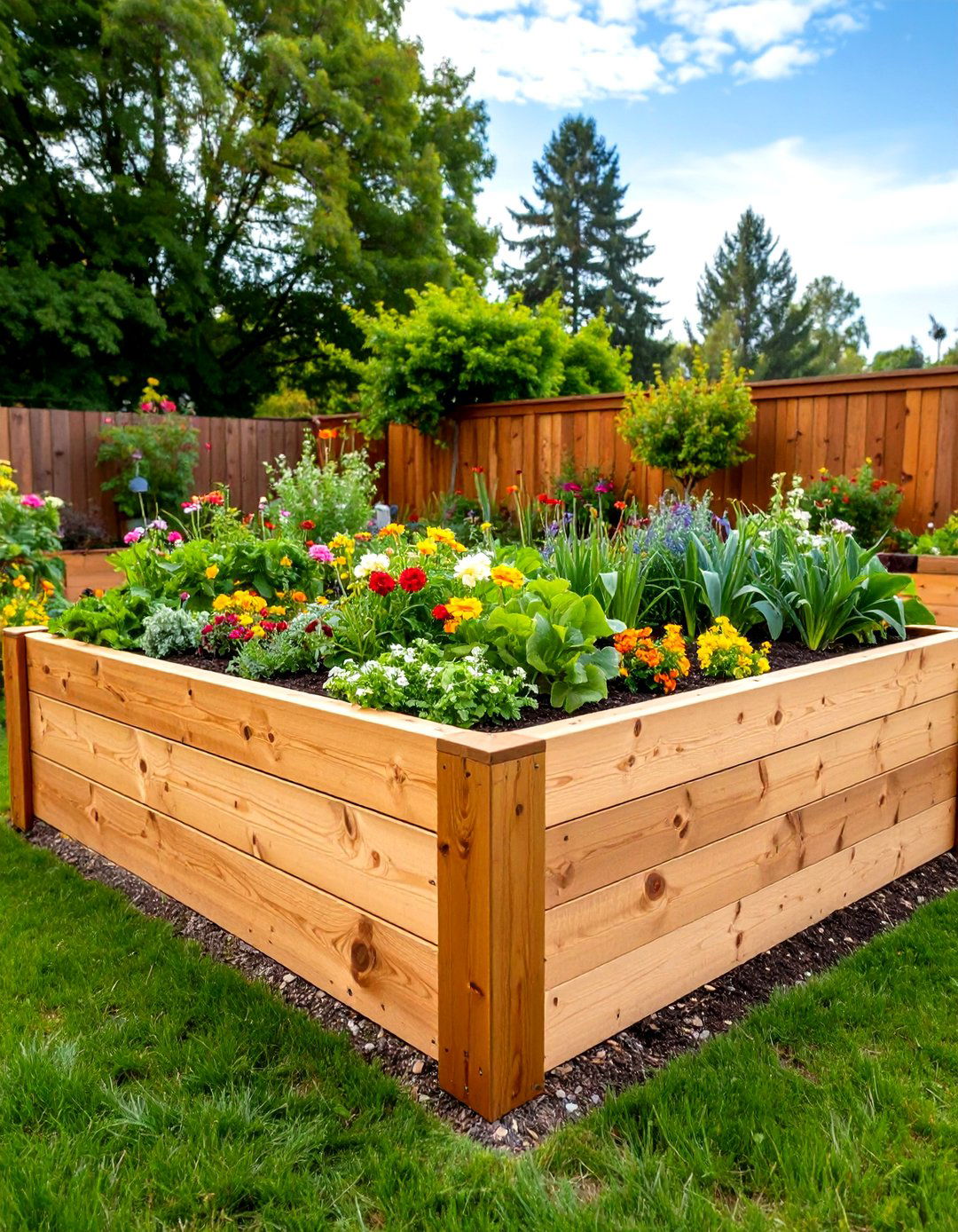 Cedar Wood Frame Garden Beds - 24 Raised Garden Bed Ideas