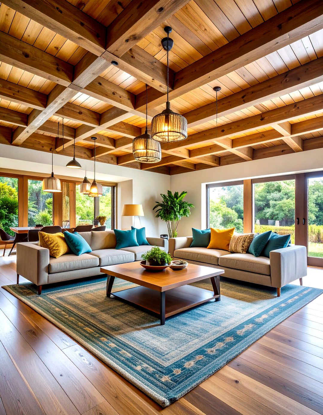 Ceiling Beam Architectural Detail - 24 Joanna Gaines Living Room Ideas