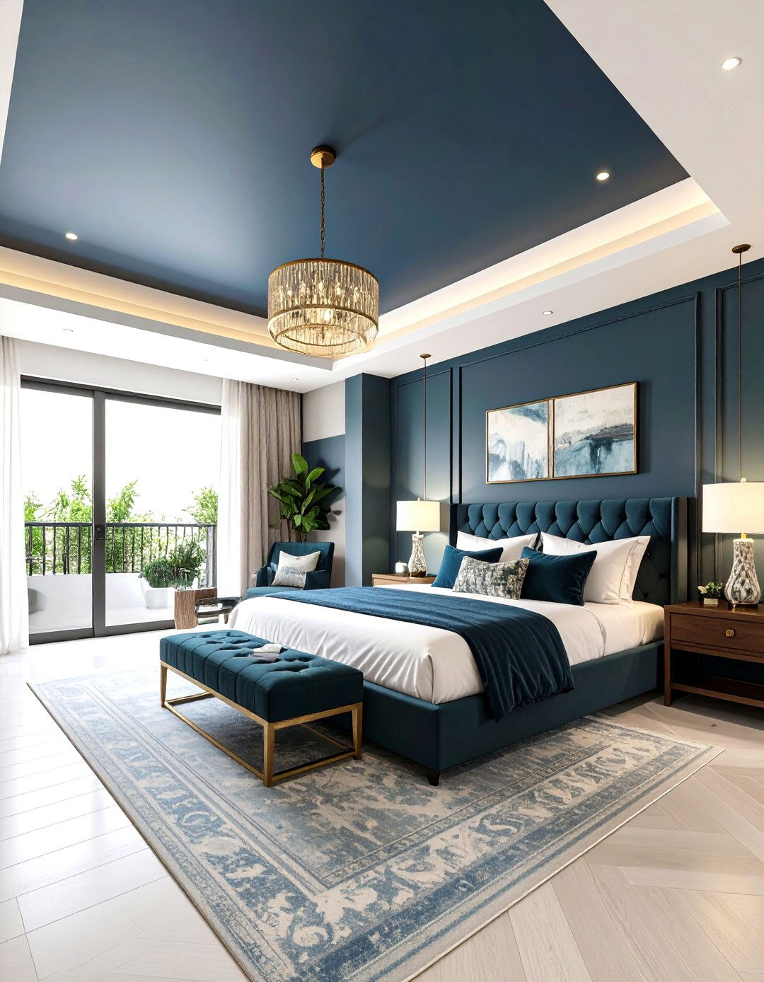Ceiling Color Extensions - 24 Wall Painting Ideas of Any Room