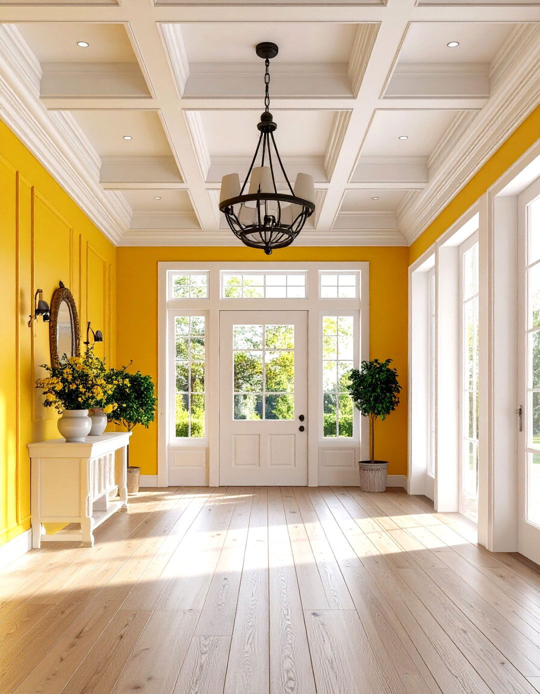 Ceiling Design Features - 24 Modern Entryway Ideas