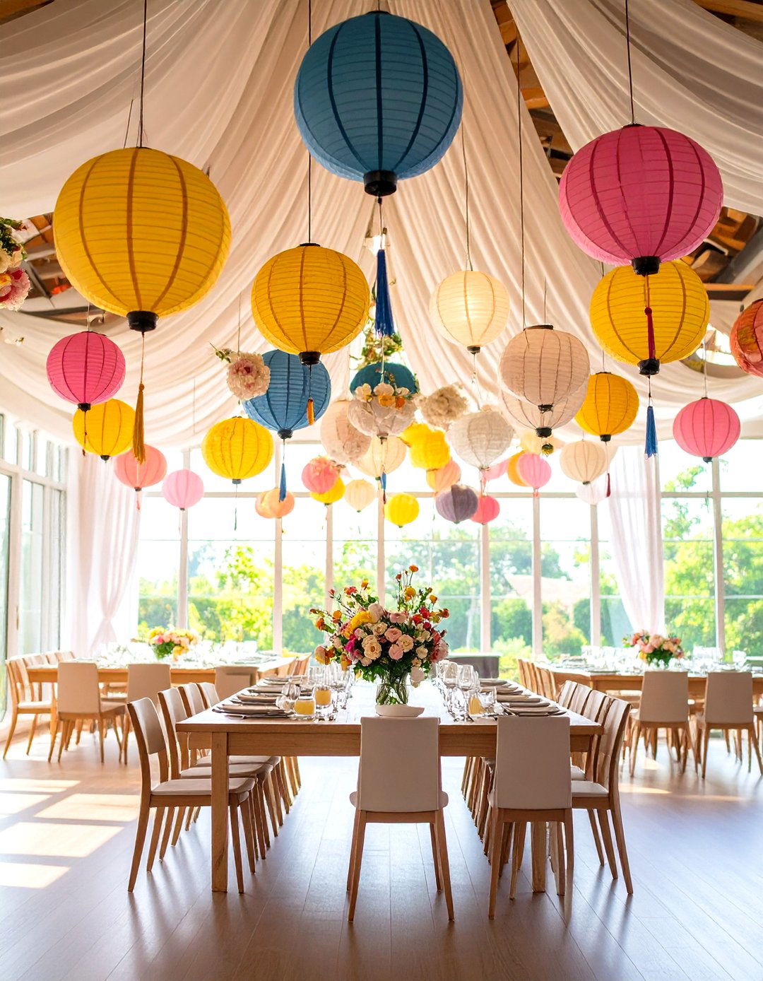 Ceiling Hanging Installations - 24 Mother's Day Decoration Ideas