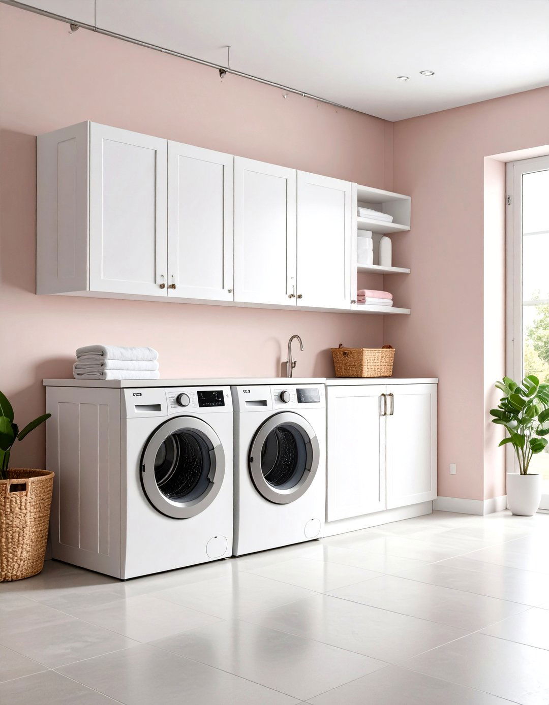 Ceiling Mounted Drying Rod Cabinets - 24 Laundry Room Cabinet Ideas