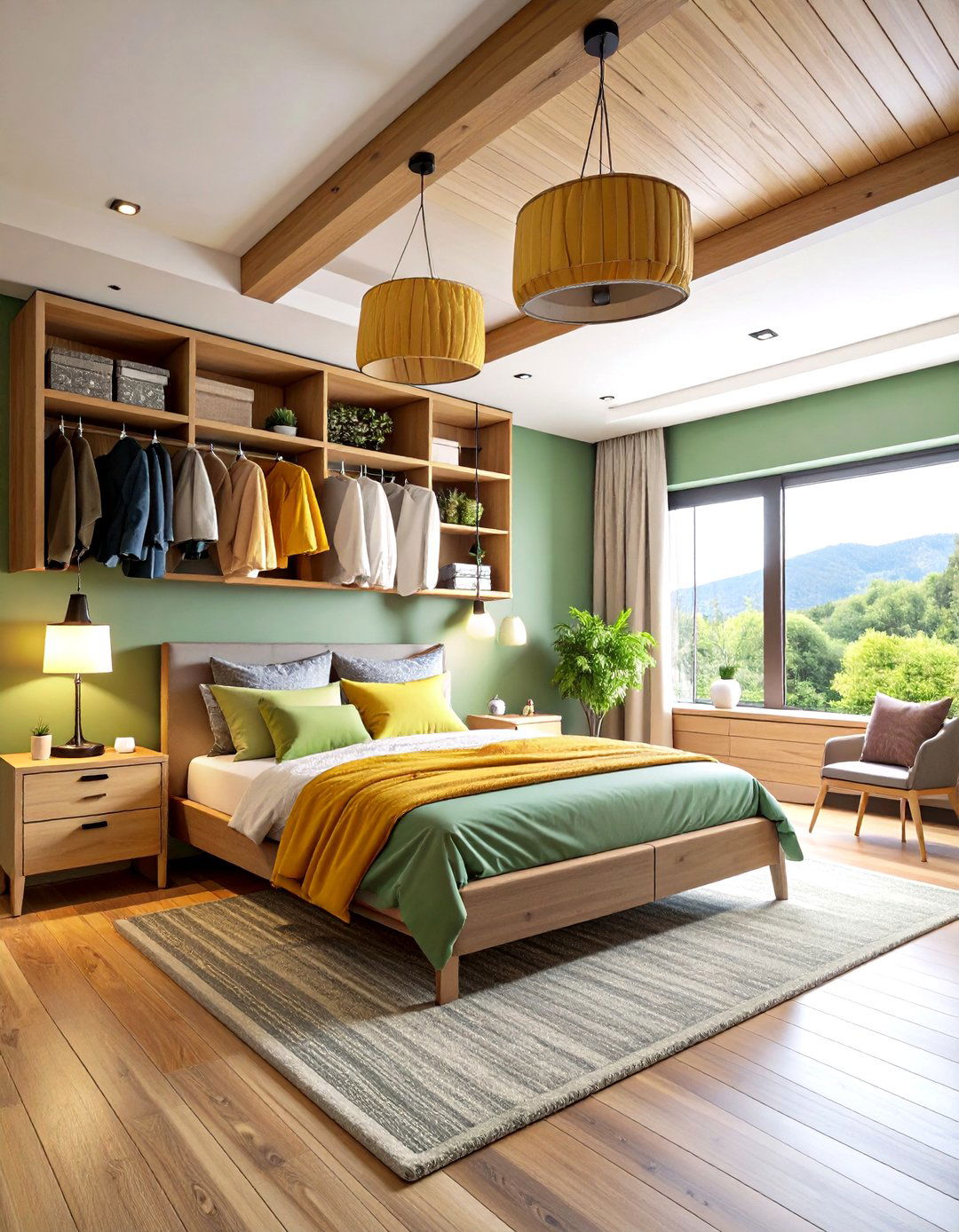 Ceiling Mounted Storage - 24 Small Guest Bedroom Ideas