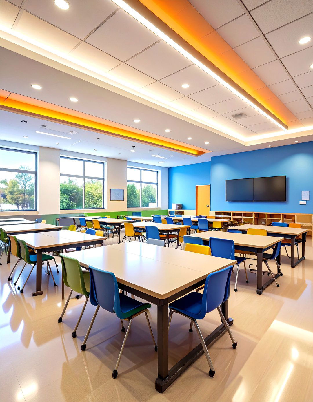 Ceiling Mounted Track Lighting - 24 Classroom Lighting Ideas