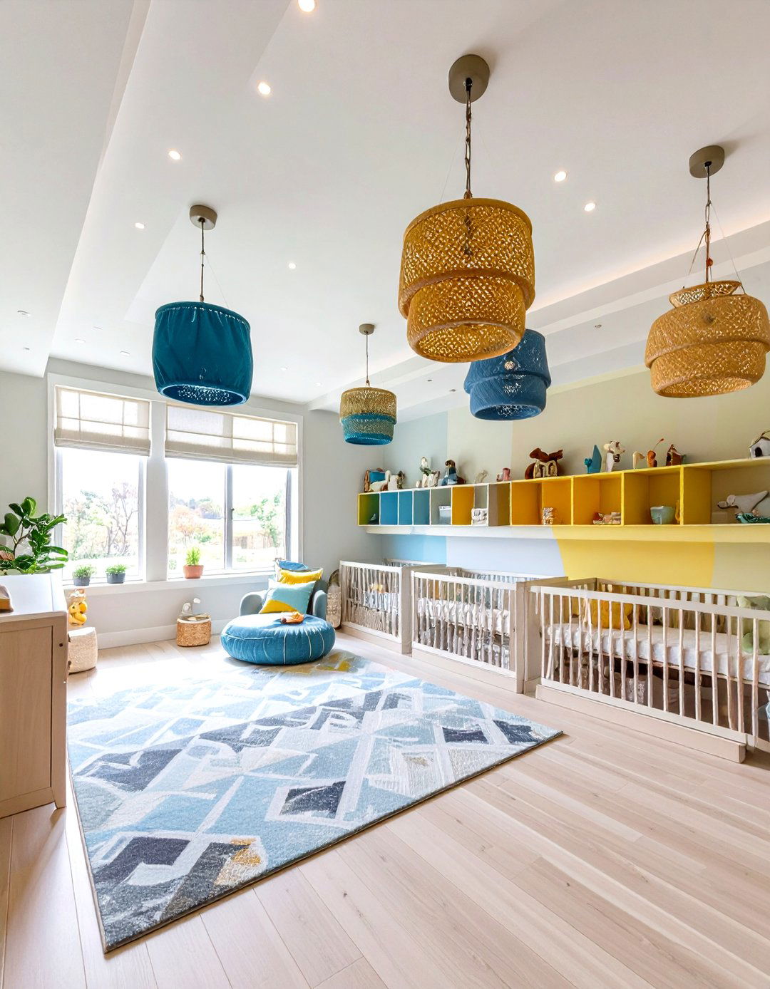 Ceiling Storage Innovation - 24 Small Nursery Ideas