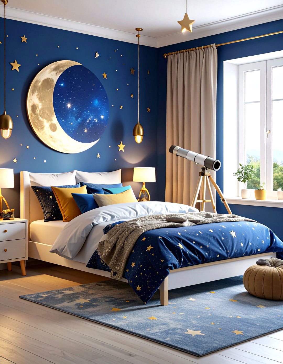 Celestial Galaxy Dreams - 24 Girl Room Ideas for 10-year-olds