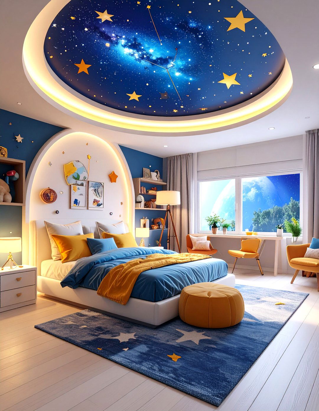 Celestial Space Explorer - 24 Tween Bedroom Ideas