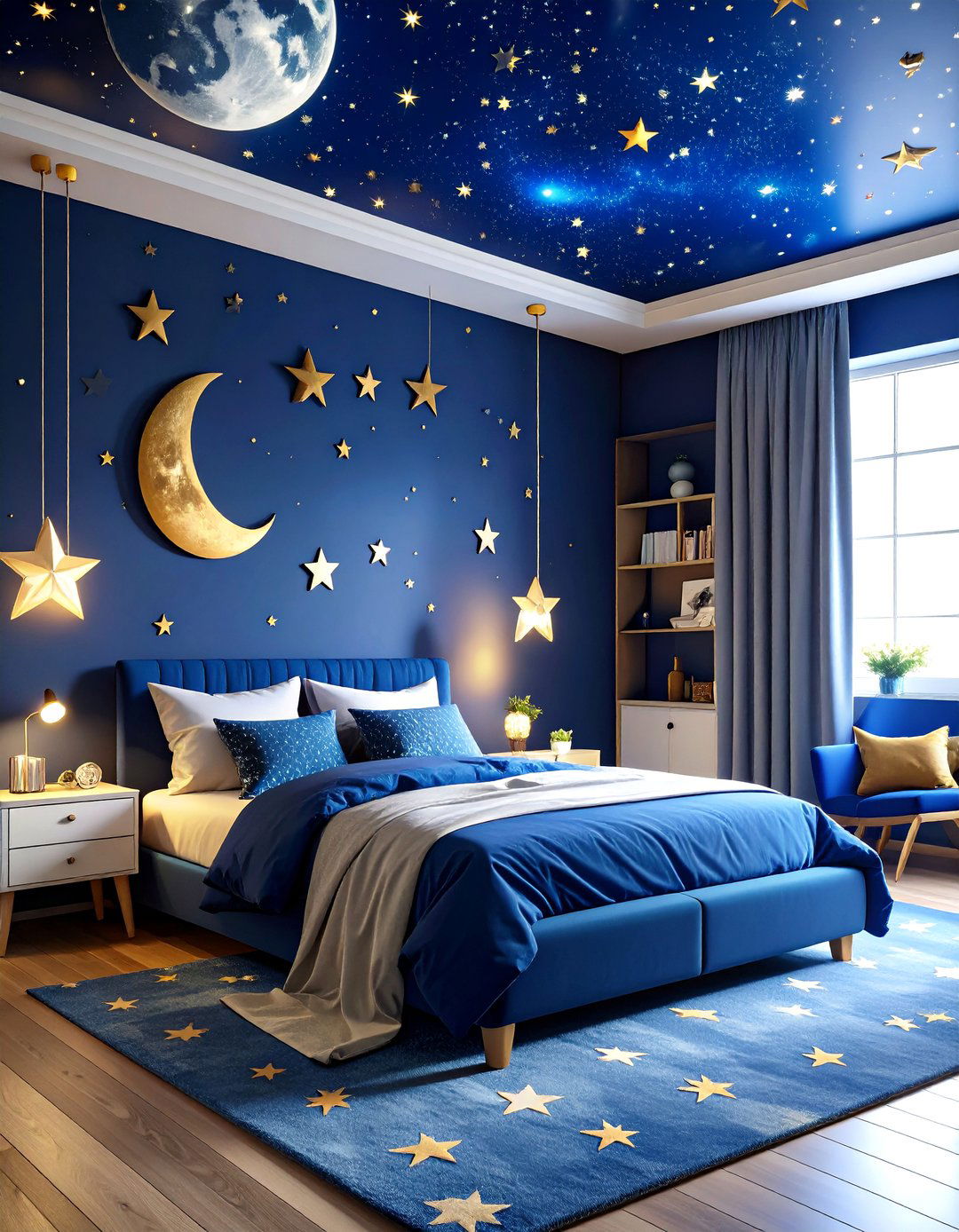 Celestial and Galaxy Themed Designs - 24 90s Bedroom Decor Ideas