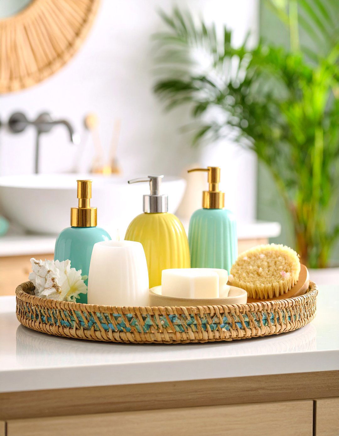 Ceramic Artisan Tray - 24 Bathroom Tray Ideas