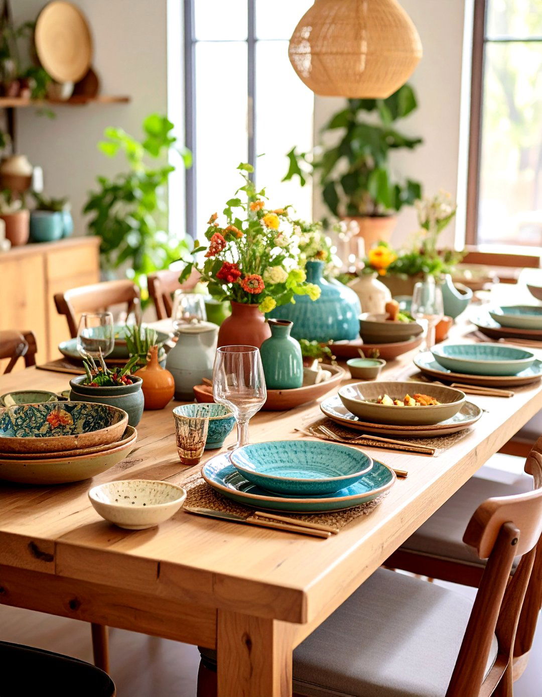 Ceramic Dishware Collections - 24 Boho Dining Room Ideas