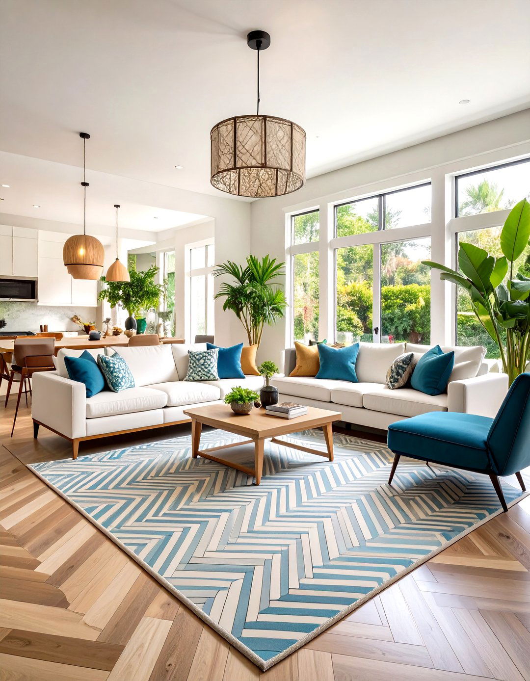 Ceramic Tile Herringbone Pattern - 24 Wood Stove Surround Ideas