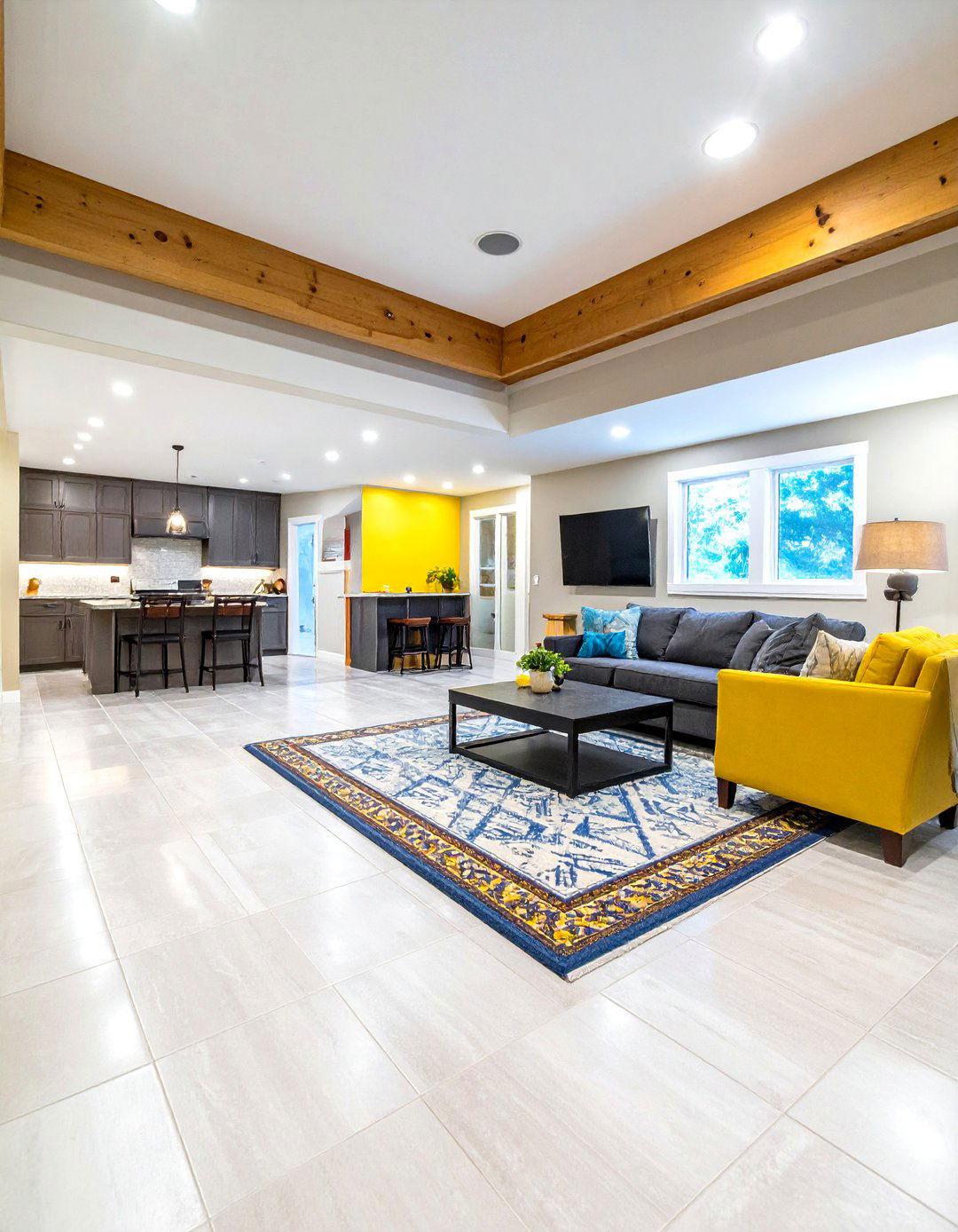 Ceramic Tile Moisture Resistant Foundation - 24 basement decorating ideas