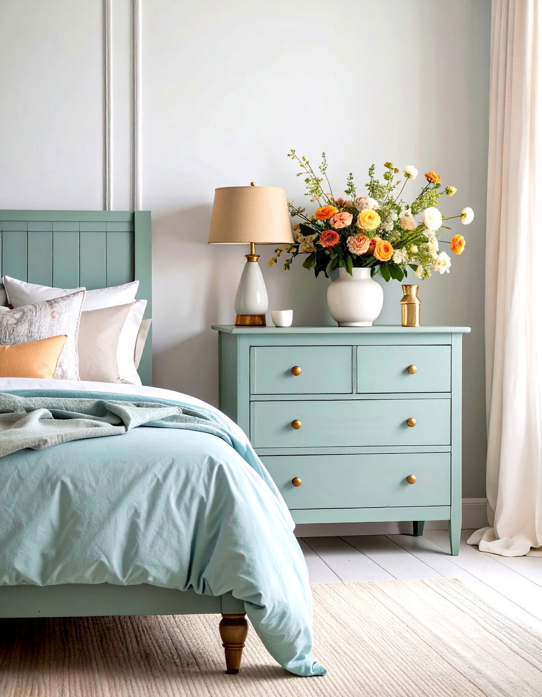 Chalk Paint Distressed Bedroom Dressers - 24 Painted Furniture Ideas
