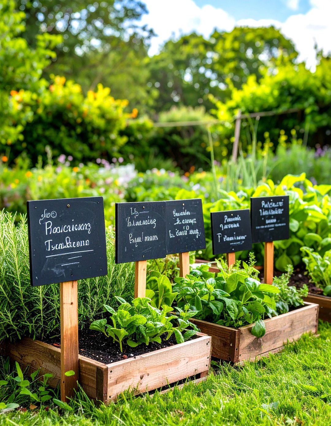 Chalkboard Garden Labels - 24 Garden Sign Ideas