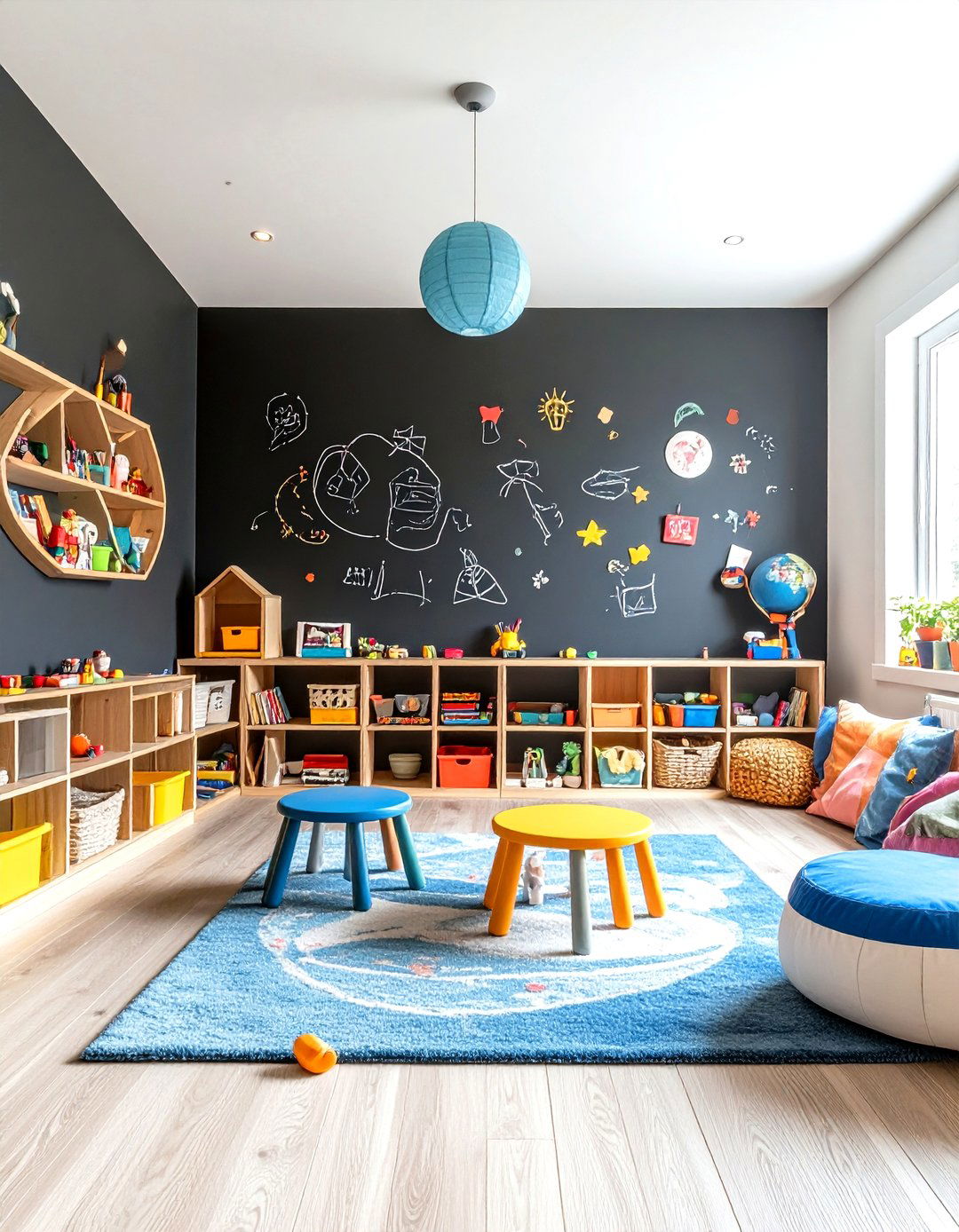 Chalkboard Interactive Wall Surfaces - 24 Basement Wall Ideas