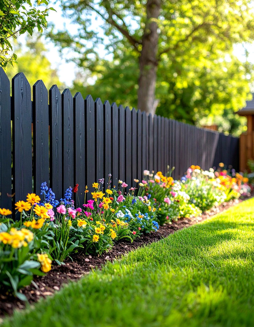 Chalkboard Paint Interactive Sections - 24 Fence Painting Ideas