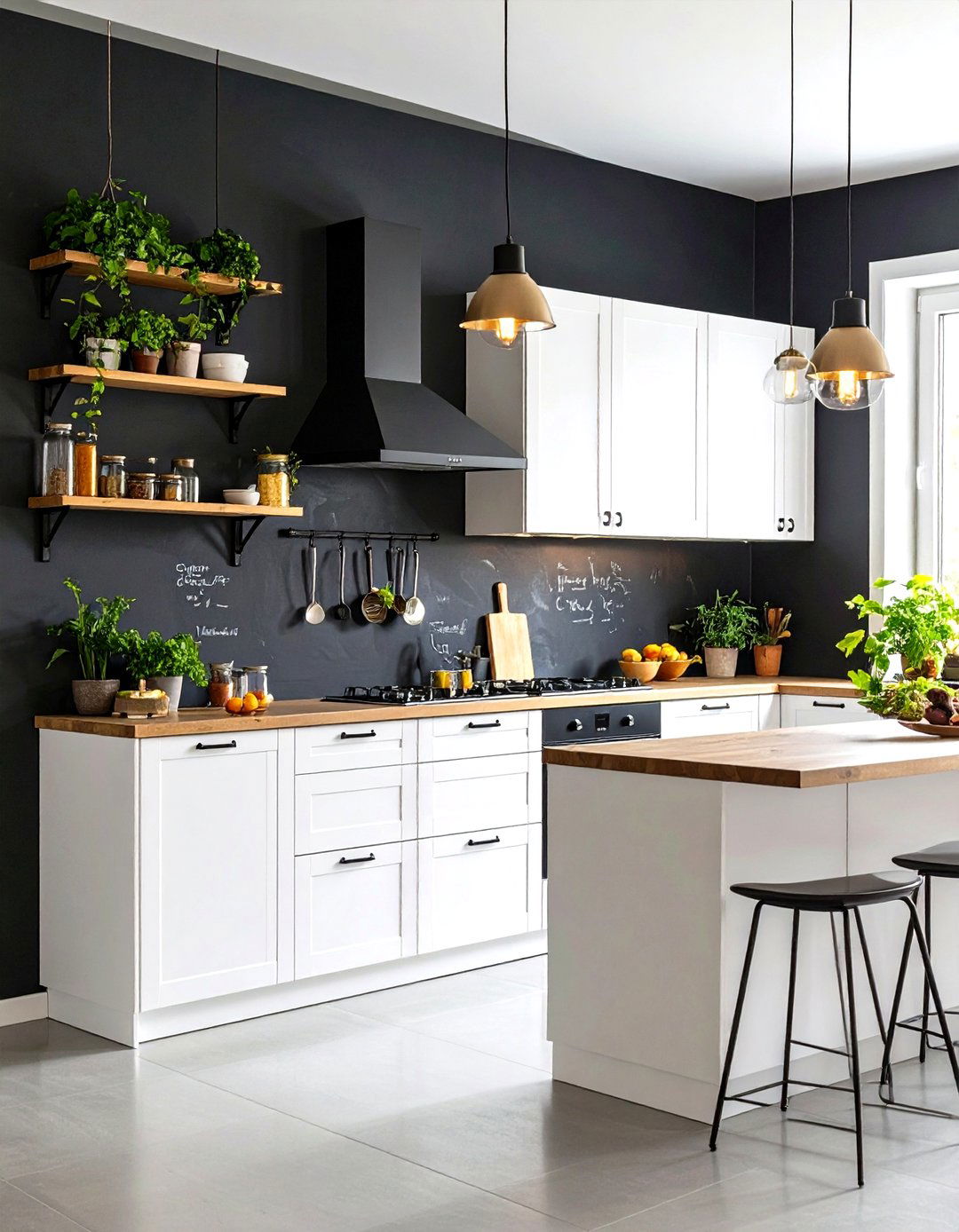 Chalkboard Paint Kitchen Accent Wall - 24 Kitchen Accent Wall Ideas