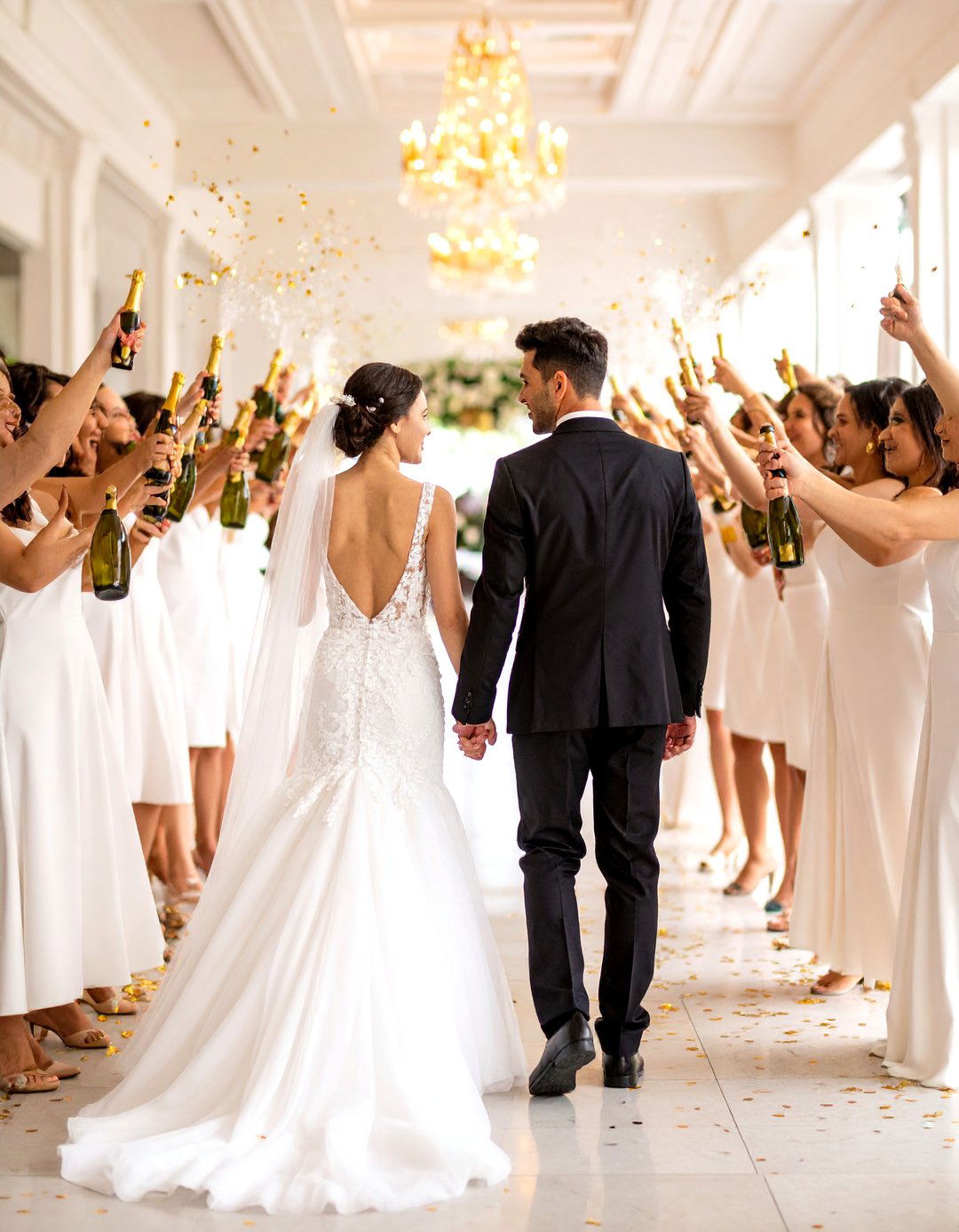 Champagne Toast Exit - 24 Wedding Send-off Ideas