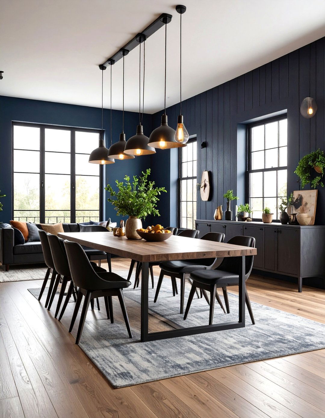Charcoal Black Shiplap Modern Industrial - 24 Shiplap Dining Room Wall Ideas