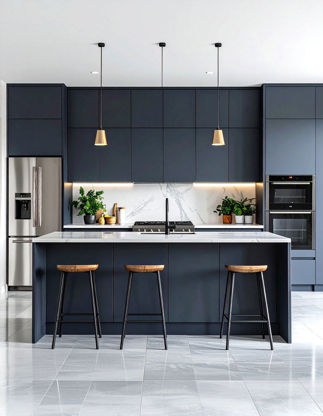 Charcoal Gray Modern Cabinet Sophistication - 24 Painting Kitchen Cabinet Ideas